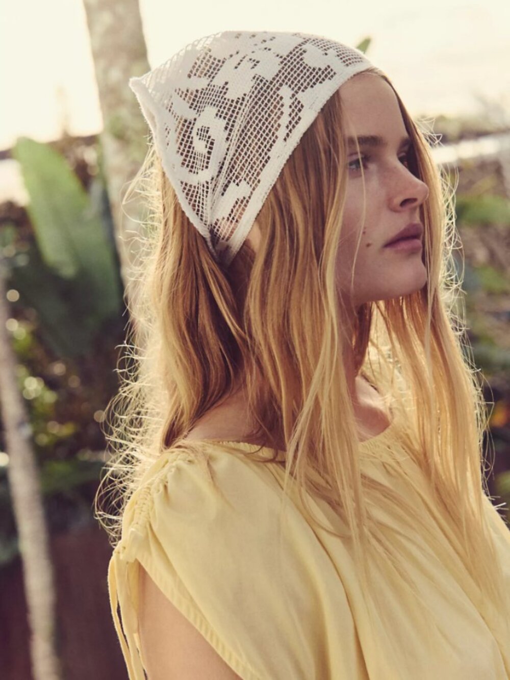 Like New Free People Felicity Hair Scarf Ivory